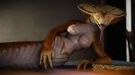  3d_(artwork) breasts digital_media_(artwork) female hi_res looking_at_viewer mrdr_(artist) nipples reptile scalie snake solo video_games viper_(x-com) x-com 