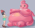  afrobull big_breasts breasts clitoris female huge_breasts human lickilicky mammal nintendo obese overweight pok&eacute;mon pussy sitting solo_focus tongue tongue_out video_games 