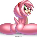  2016 amy_rose anthro big_butt butt female hedgehog mammal nude pussy smile solo sonic_(series) xylas 