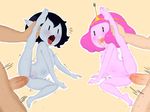  adventure_time anal anus blush butt cartoon_network child female hoshime human humanoid male male/female mammal marceline nipples open_mouth princess_bubblegum pussy vampire young 