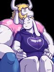  asgore_dreemurr blazbaros cute female male male/female muscular muscular_male size_difference toriel undertale video_games 