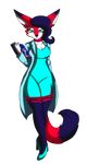  anthro breasts canine clothing dress female footwear fox high_heels lab_coat looking_at_viewer lunesta mammal nurse perry99 pharmacist shoes sparklecare 