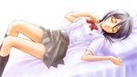  artist_request bed black_hair bleach kuchiki_rukia lying school_uniform sleeping solo 