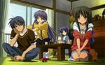  clannad fujibayashi_kyou fujibayashi_ryou ibuki_fuuko okazaki_tomoya 