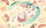  apollo_chocolate aqua_hair bandaid bandaid_on_knee bloomers blue_eyes cake candy checkerboard_cookie chocolate chocolate_bar cookie cream_puff feet food frilled_legwear frills fruit hatsune_miku honya_lala jam_cookie jelly_bean konpeitou long_hair lots_of_laugh_(vocaloid) macaron mikumix mont_blanc_(food) pastry skirt slice_of_cake socks solo strawberry strawberry_shortcake stuffed_animal stuffed_bunny stuffed_toy twintails underwear very_long_hair vocaloid white_legwear 