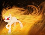  angry digital_media_(artwork) equine female feral fire horn mammal my_little_pony open_mouth red_eyes solo unicorn unknown_artist 