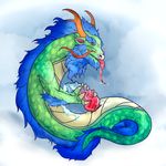  animal_genitalia ao_kuang chinese_mythology cum deity dragon eastern_dragon feral glowing glowing_cum masturbation olethros smite unusual_cum 
