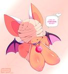  2016 anthro areola bat big_breasts bluebreed breasts english_text female halloween holidays huge_breasts inverted_nipples mammal nipples rouge_the_bat smile solo sonic_(series) text 