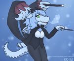  2016 anthro breasts clothed clothing colored cute digital_drawing_(artwork) digital_media_(artwork) dragon female fur hair halloween holidays horn looking_at_viewer open_mouth scalie shadry-chan simple_background smile solo standing text toony wings 