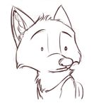  2016 black_and_white canine cheek_tuft chest_tuft clothed clothing disney fox mammal monochrome nick_wilde reaction_image shocked simple_background solo sprinkah tuft white_background zootopia 