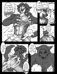  &lt;3 anthro big_breasts breasts canine comic english_text female human human_on_anthro interspecies licking locker_room male male/female mammal mirandaleigh monochrome nightmare_fuel nude pussy rape_face ripping sweat text tongue tongue_out transformation were werewolf 