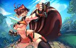  animal_ears antenna_hair blazblue blazblue:_central_fiction breasts brown_eyes brown_hair fingerless_gloves gloves junkpuyo looking_at_viewer makoto_nanaya medium_breasts navel official_art short_hair smile solo squirrel_ears squirrel_tail tail thighs underboob 