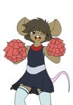  alpha_channel buckteeth cheerleader clothed clothing crossdressing cub flat_colors front_view jonah_(vulapa) male mammal mouse one_eye_closed open_mouth rodent simple_background smile solo teeth transparent_background vulapa wink young 