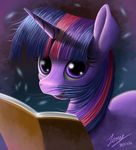  2016 book duskie-06 equine female feral friendship_is_magic fur hair horn mammal my_little_pony nude purple_eyes purple_fur purple_hair smile solo twilight_sparkle_(mlp) unicorn 