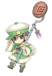  atelier_(series) atelier_annie boots brown_hair full_body hat male_focus official_art pepe_(atelier) simple_background solo staff watanuki_nao white_background yellow_eyes 