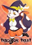  artist_request brown_eyes fox furry gingitsune haru_(gingitsune) open_mouth witch_hat 