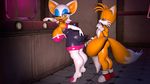  anthro big_breasts blue_eyes breasts butt canine digital_media_(artwork) fox mammal rouge_the_bat sonic_(series) tails_miles_prower tenao 