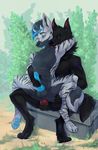  2016 4_toes anal anal_penetration anthro armpits balls black_fur blue_highlights blue_pawpads canine chair_position chest_tuft dexxy~ digitigrade duke duo ear_piercing fangs from_behind_position fur grey_fur handjob highlights horn inner_ear_fluff knot licking male male/male mammal multicolored_fur neck_tuft nude on_top open_mouth outside pawpads penetration penis piercing reach_around sex signature sitting striped_fur stripes sunshinewalker teeth toes tongue tongue_out tuft two_tone_fur white_fur wolf 