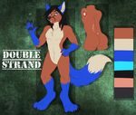  anthro canine jackiejackal looking_at_viewer male mammal model_sheet multiple_images nude smile solo 