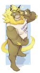  clothing english_text feline invalid_color lion mammal mane pink_nose shirt slime star t-shirt text tongue yellow_mane 