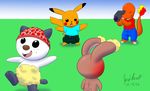  anthro avionscreator buneary charmander clothing cmnf embarrassed embarrassing enf exposed food fruit humiliated humiliation nintendo nude oshawott panties panties_in_the_head pikachu pink_panties pok&eacute;mon silly strawberries_panties strawberries_print strawberry underwear underwear_in_the_head video_games 