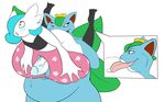  anal big_breasts breasts female gardevoir girly huge_breasts male mcnasty nintendo oral overweight penis pok&eacute;mon rimming sex titfuck tongue tongue_out venusaur video_games 