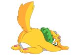  butt doopla fur nude sonic_(series) tears thunderbolt_the_chinchilla yellow_fur 