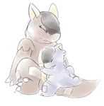  age_difference baby_kangaskhan claws cub duo female feral incest kangaskhan male male/female mammal mega_evolution mega_kangaskhan mother nintendo parent pok&eacute;mon sex simple_background size_difference slimefur video_games young 