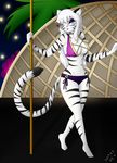  big_breasts breasts clothing drake-rex feline female mammal mature_female strip_club stripper striptease tiger undressing white_tiger 