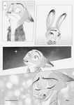  ! anthro canine clothed clothing comic disney duo female fox judy_hopps lagomorph male mammal nick_wilde rabbit rem289 speech_bubble star zootopia 