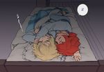  2boys bed child danball_senki danball_senki_wars hoshihara_hikaru indoors multiple_boys sena_arata sleeping yaoi 