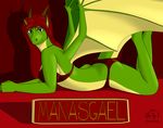  anthro bikini clothing digital_media_(artwork) dragon female inannaeloah lying manasgael_(character) safe scalie swimsuit western_dragon 
