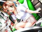  brown_hair game_cg joy_ride legs libido looking_at_viewer short_hair sokkou_hikaku_jirai_circle tennis_uniform twintails 