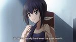  1girl animated animated_gif ass black_hair kaminashi_nozomi keijo!!!!!!!! subtitled swimsuit 