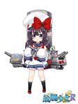  alternate_costume antonio_da_noli_(zhan_jian_shao_nyu) backpack bag black_hair black_legwear bloomers blush bow cannon copyright_name dress flag_of_the_united_states_navy french_flag full_body hat highres holding holding_weapon italian_flag italy linda_b looking_at_viewer machinery official_art open_mouth oversized_clothes purple_eyes randoseru red_bow red_footwear ribbon rigging sailor_collar sailor_dress shirt shoes short_twintails sleeves_past_wrists smokestack socks solo standing sticker striped striped_ribbon swedish_flag turret twintails underwear union_jack weapon white_background white_hat white_shirt younger zhan_jian_shao_nyu 
