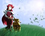  glasses highres long_hair red_hair teacher tengen_toppa_gurren-lagann tengen_toppa_gurren_lagann wallpaper yellow_eyes yoko yoko_littner yoko_ritona yomako 