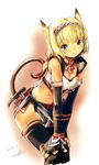  animal_ears blonde_hair cat_ears final_fantasy final_fantasy_xi mithra solo tail 