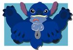  2016 alien anthro anus backsack balls blue_fur butt claws digital_media_(artwork) disney experiment_(species) experiment_species fur inviting legs_up lilo_and_stitch looking_at_viewer lusarthel male nude presenting presenting_anus presenting_hindquarters simple_background solo spreading stitch 