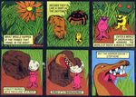  arthropod comic flower grass ideal_(copyright) insect mordle official_art plant rocks_&amp;_bugs_&amp;_things trapasaurus vore 