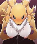  breasts digimon furry nipples renamon tears 