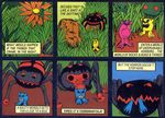  arthropod comic flower grass ideal_(copyright) insect mordle official_art plant rocks_&amp;_bugs_&amp;_things terrorantula vore 