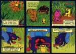  arthropod blooderfly comic flower grass ideal_(copyright) insect mordle official_art plant rocks_&amp;_bugs_&amp;_things vore 