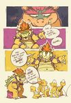  2016 anthro bottomless bowser censored clothed clothing comic edtropolis hair horn humiliation koopa koopa_troopa male mario_bros nintendo nude red_hair reptile scalie shell-less shirt spikes tank_top turtle video_games 
