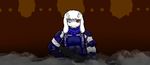  aa-12 anthro armor brown_background canine caprine datfurrydude dog gear goat greater_dog group gun horn looking_at_viewer mammal ranged_weapon red_eyes scar shotgun simple_background toriel undertale video_games weapon white_eyes 