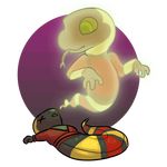  chibi fainted ghost glowing halloween holidays junga male reptile scalie snake spirit 