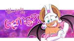  2016 anthro bat big_breasts breasts cleavage clothed clothing english_text female mammal omegasunburst rouge_the_bat smile solo sonic_(series) text 