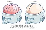  before_and_after brain commentary diagram english keijo!!!!!!!! no_humans simple_background text_focus white_background yielder 