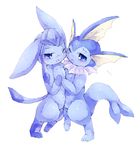  blue_eyes blue_fur eeveelution fur glaceon nintendo pok&eacute;mon vaporeon video_games wahitouppe 