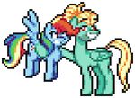  8-bit alpha_channel angry animated cutie_mark duo equine feathered_wings feathers female feral flying friendship_is_magic fur hair horse mammal mrponiator multicolored_hair my_little_pony pegasus pony rainbow_dash_(mlp) rainbow_hair wings zephyr_breeze_(mlp) 