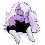  alien amethyst_(steven_universe) bedroom_eyes blushmallet cartoon_network clothing female gem_(species) half-closed_eyes humanoid seductive solo spread_legs spreading steven_universe 